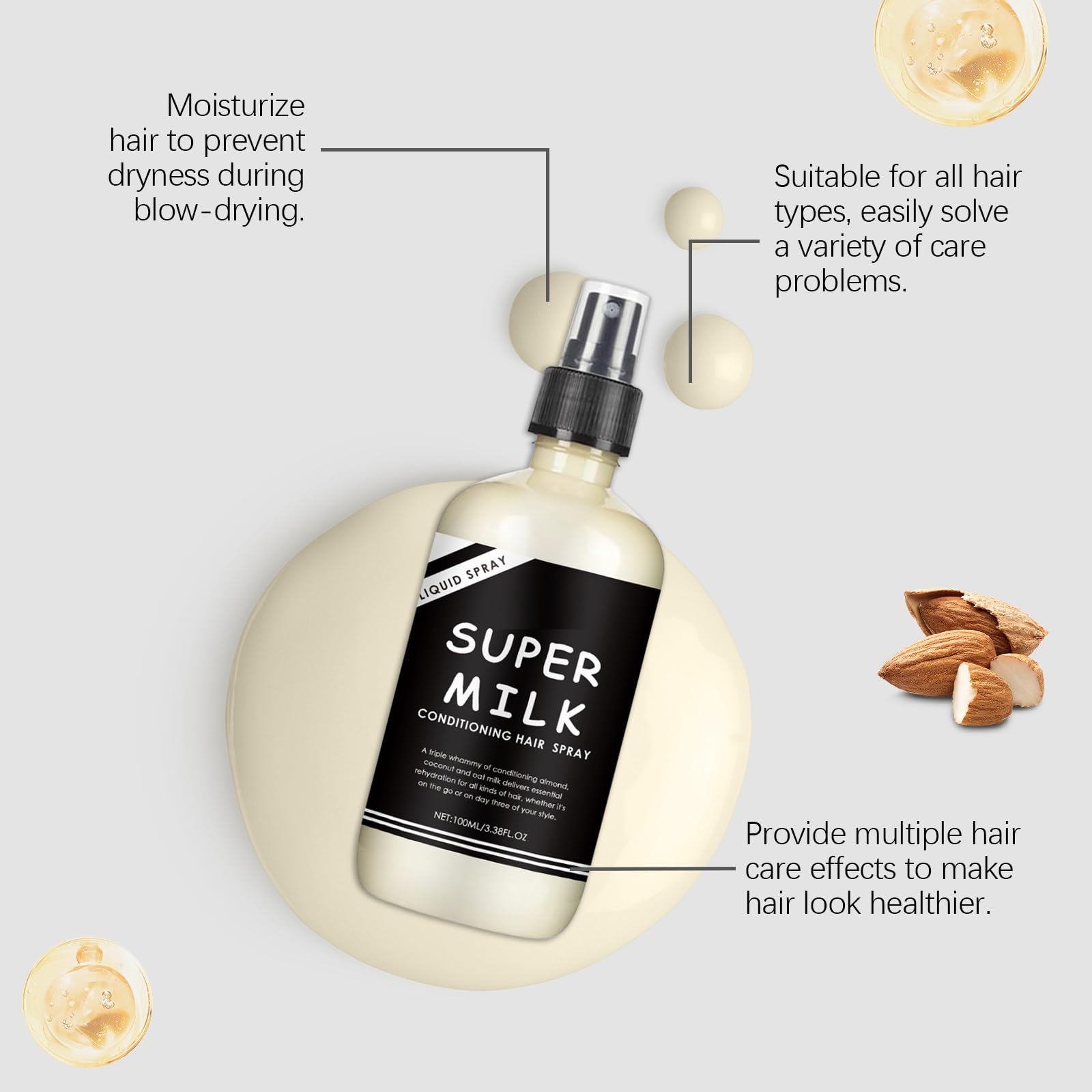 OUKPANE Super Milk Primer ayuda a desenredar tras lavar y deja el cabello suave.