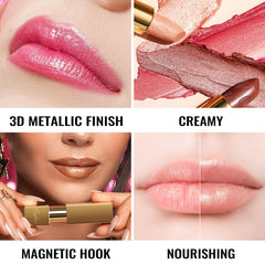 Barra de labios Oulac con cobertura total para labios vibrantes.