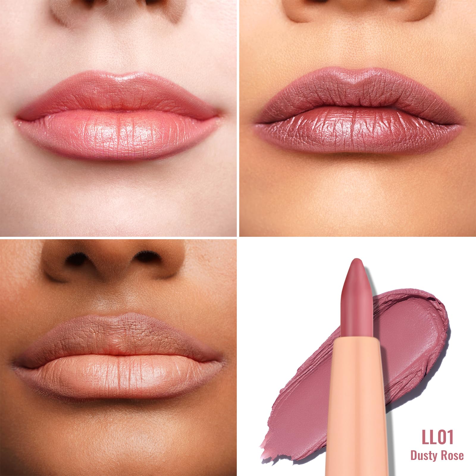 Delineador labial Oulac con diseño retráctil para retoques rápidos