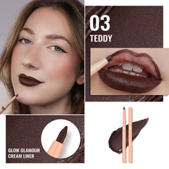 Delineador labial Oulac no se corre, look duradero.