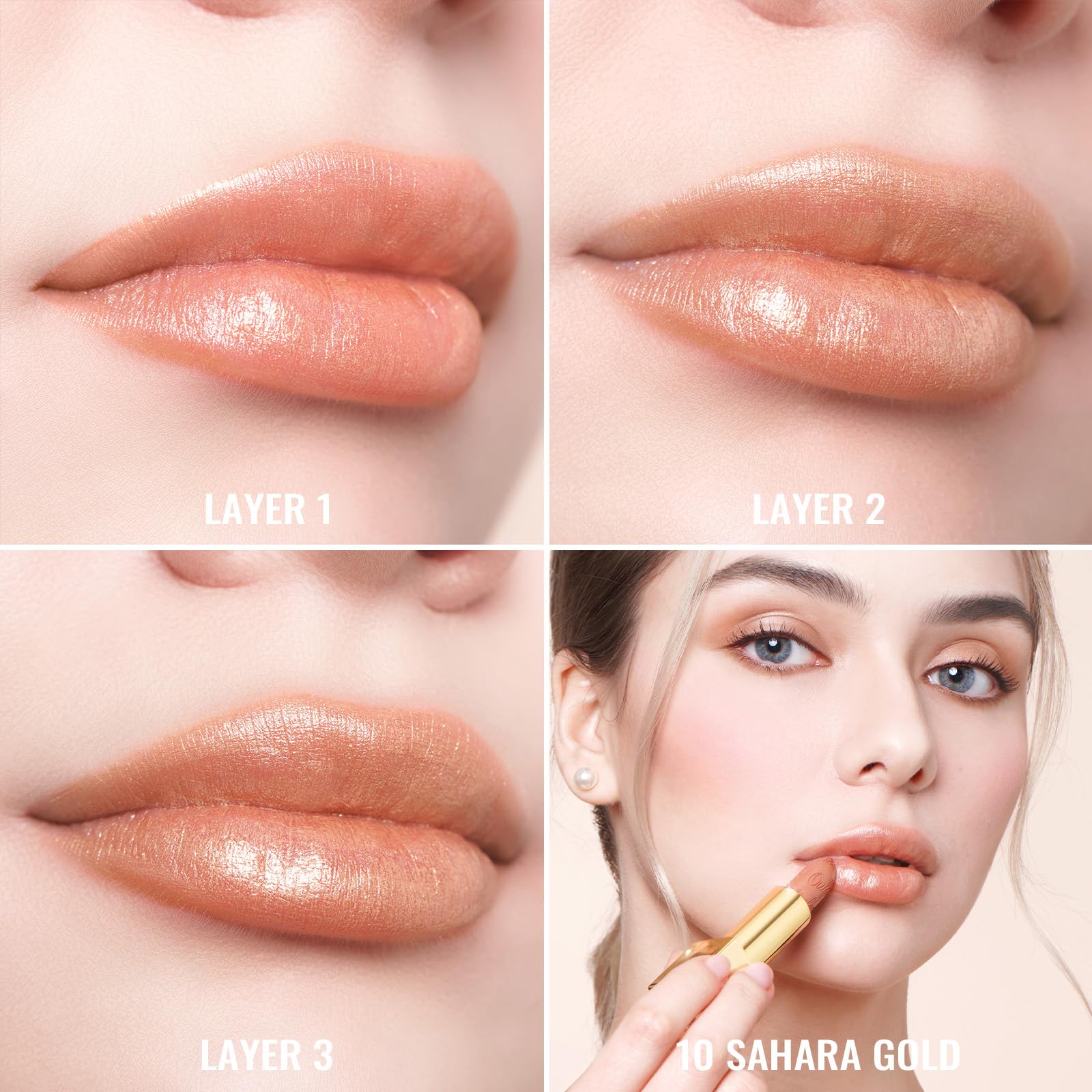 Oulac labial metalico hidratacion prolongada gracias a aceite coco y ricino