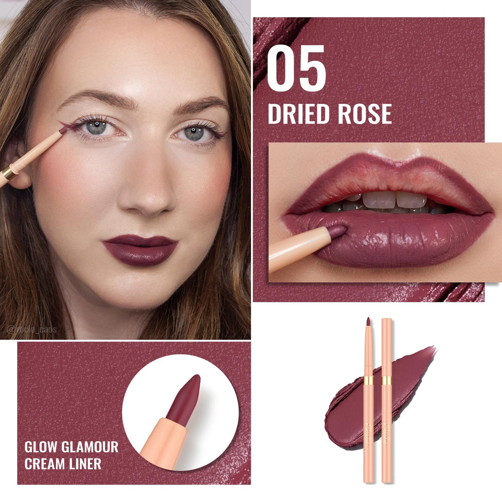 Oulac lapiz delineador labios rosado textura cremosa facilita una linea precisa