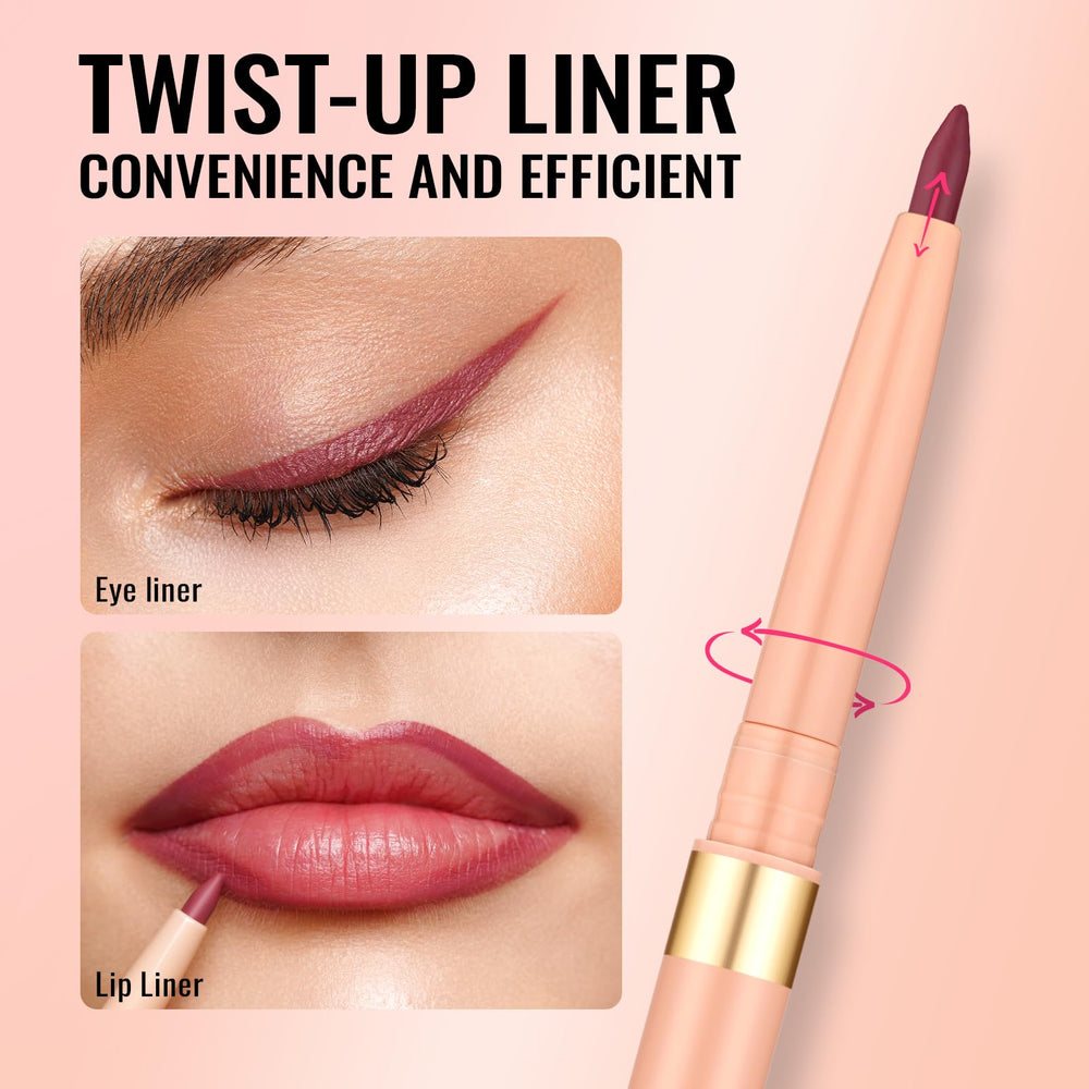 Oulac delineador ojos-labios rosado larga duracion para un look definido