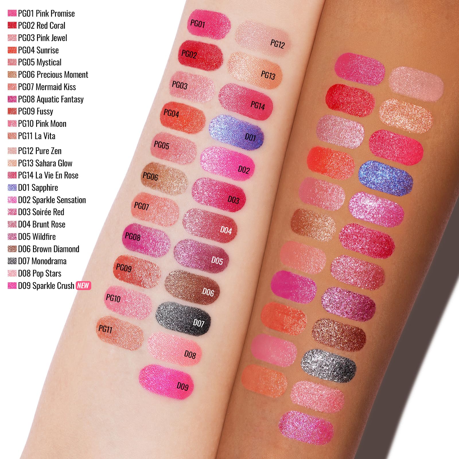 Oulac Pink Shimmer Lipstick packaging close-up shows premium magnetic closure.