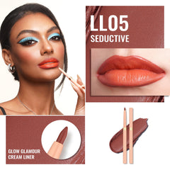 Oulac retractable lipliner tip close-up enables quick, precise touch-ups