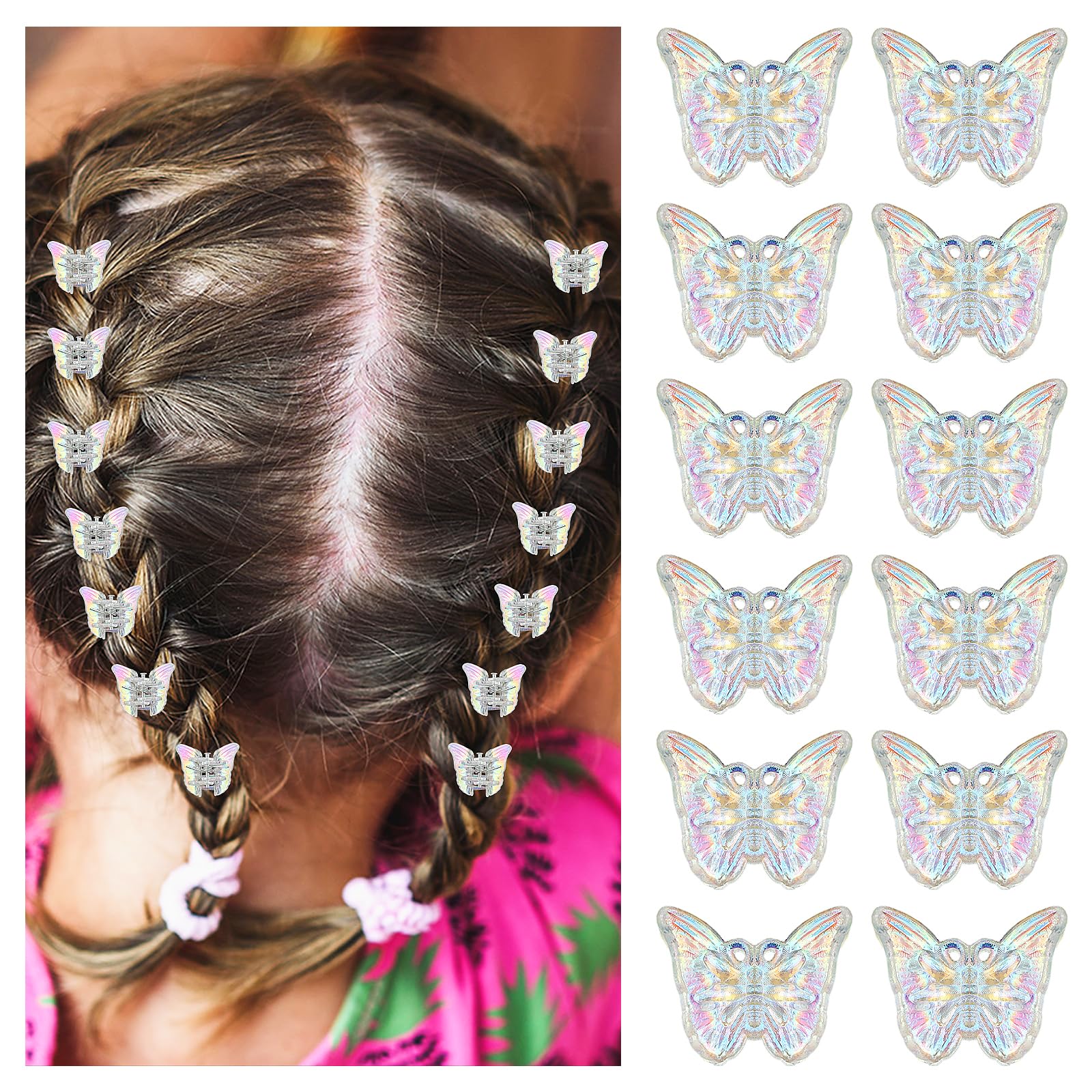 Pinzas mariposa brillantes de Ouligay para peinado elegante diario