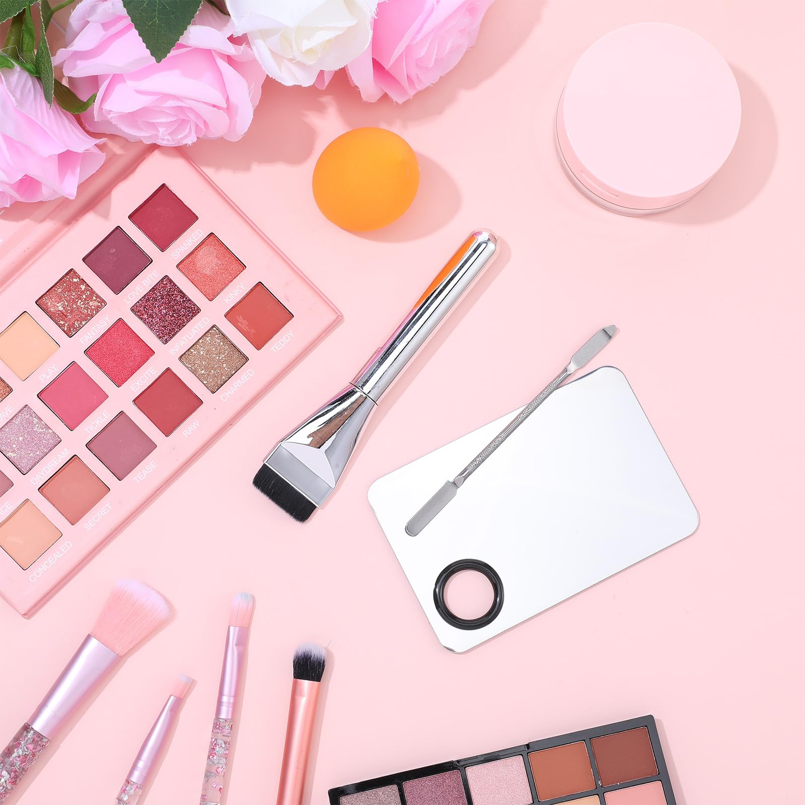 Ouligay espátula de maquillaje doble cabeza para mezclar productos