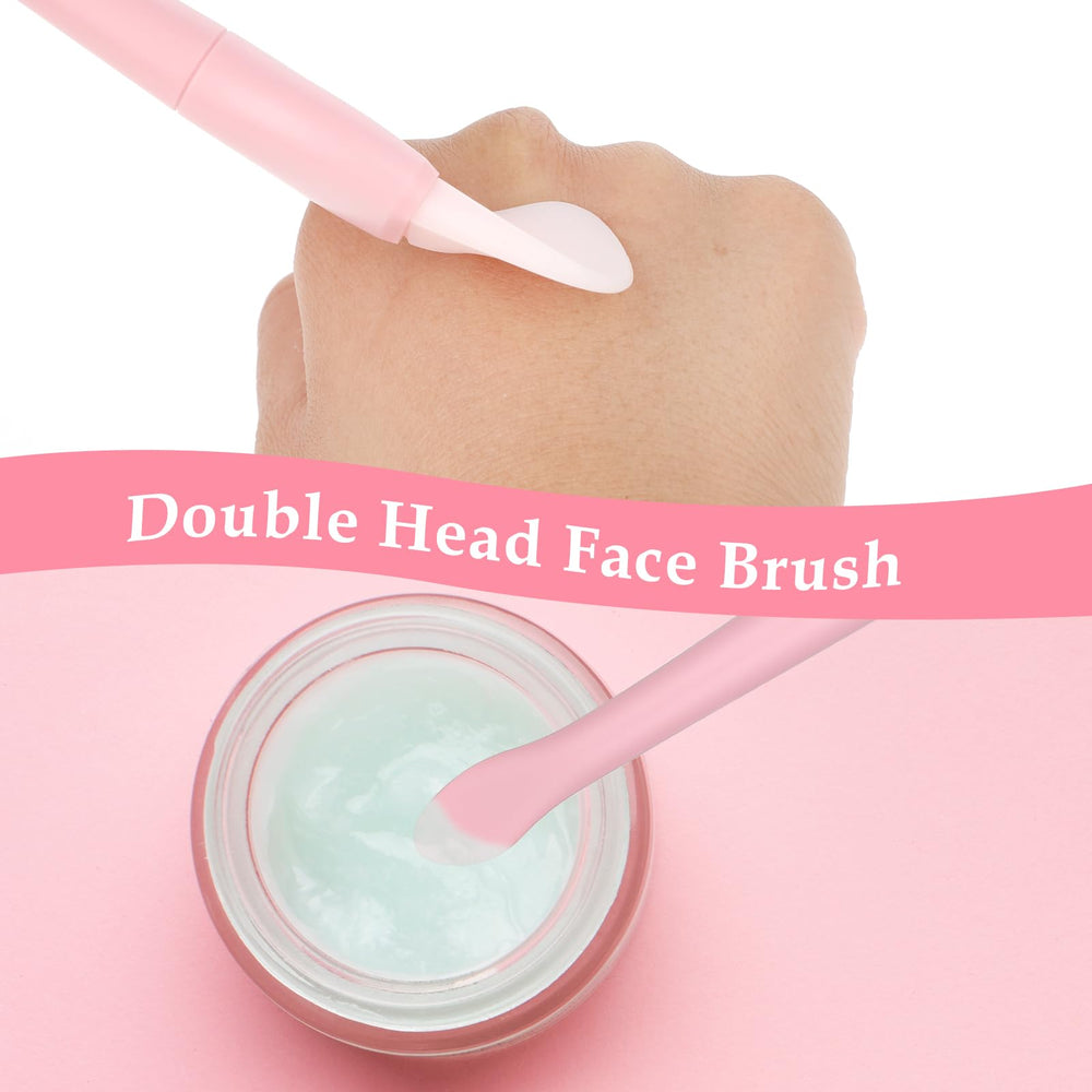 Ouligay facial mask brush for home use with soft silicone touch