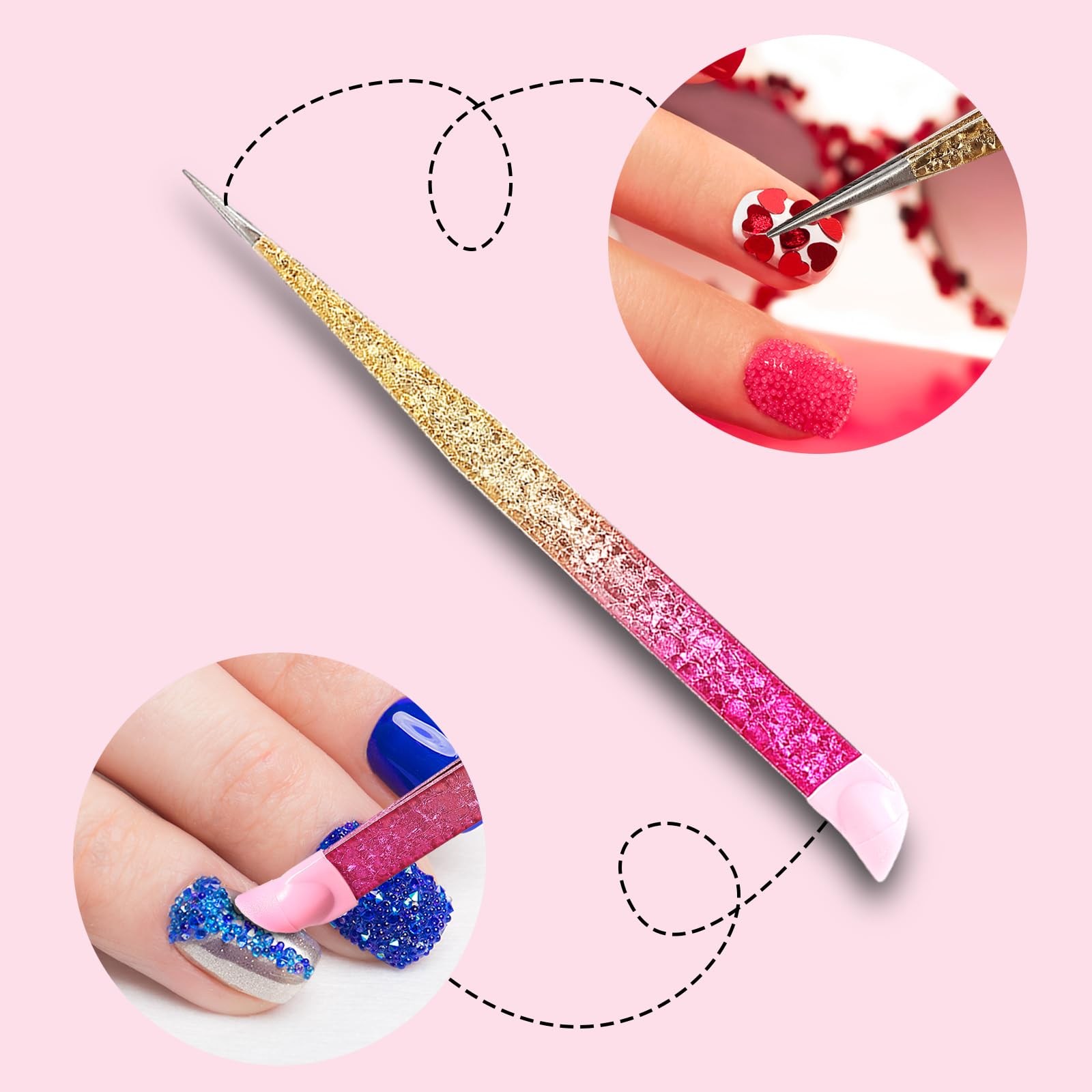 Ouligay nail art stickers picking tool for precise application