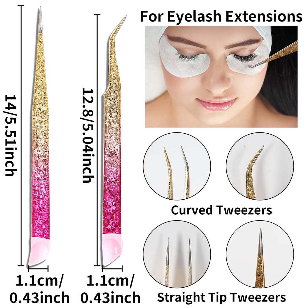 Ouligay silicone head nail art tweezers for gentle pressing