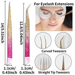 Ouligay silicone head nail art tweezers for gentle pressing