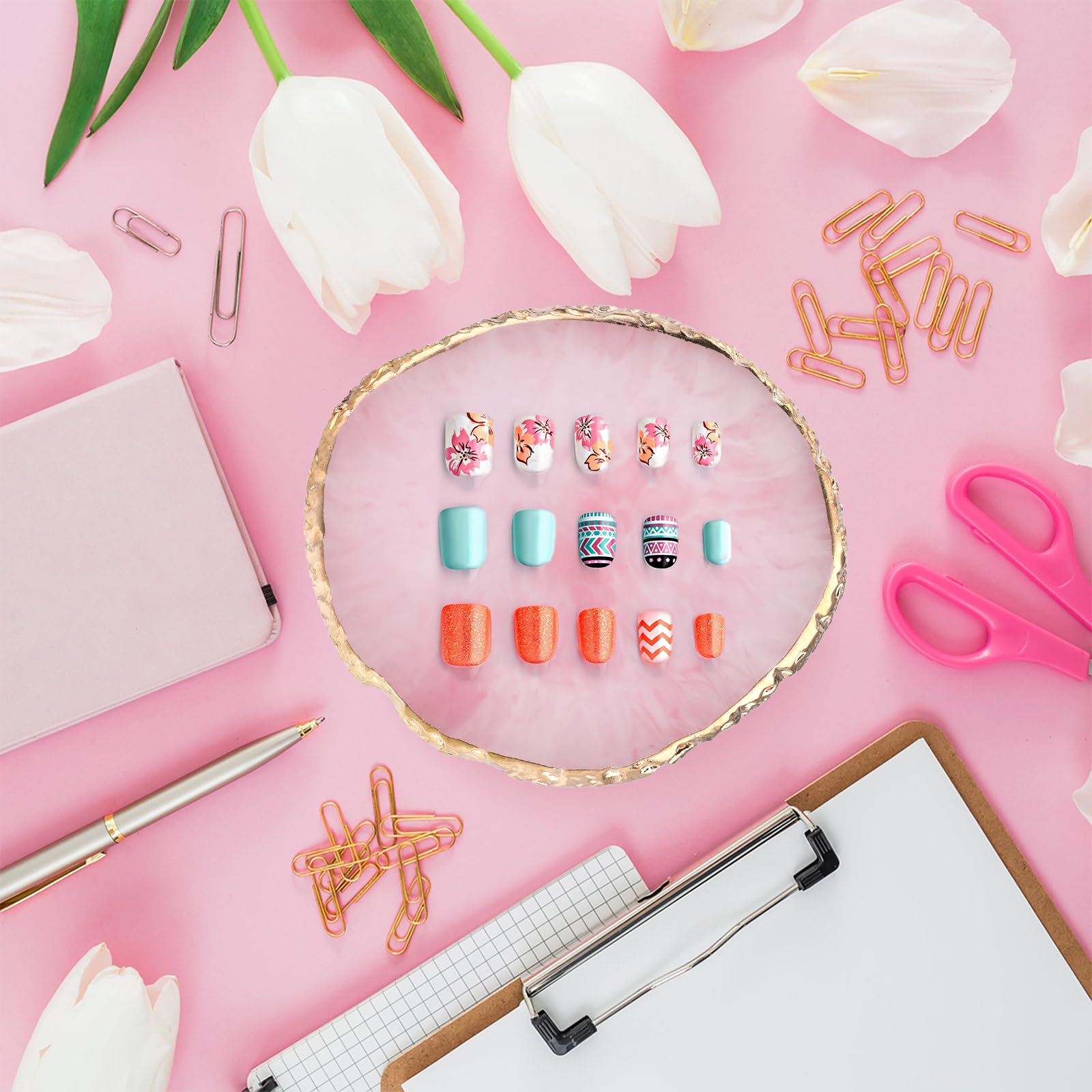 Ouligay paleta de resina, regalo ideal para amantes de la belleza
