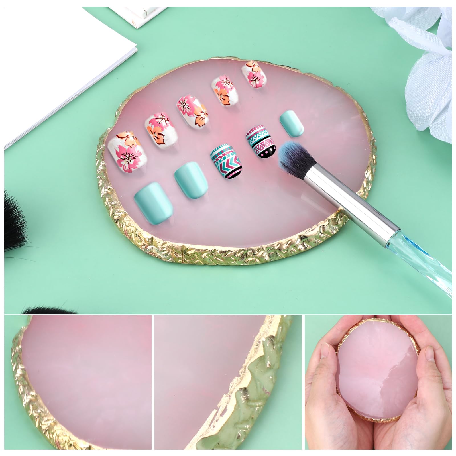 Ouligay paleta compacta para mezclar colores en casa