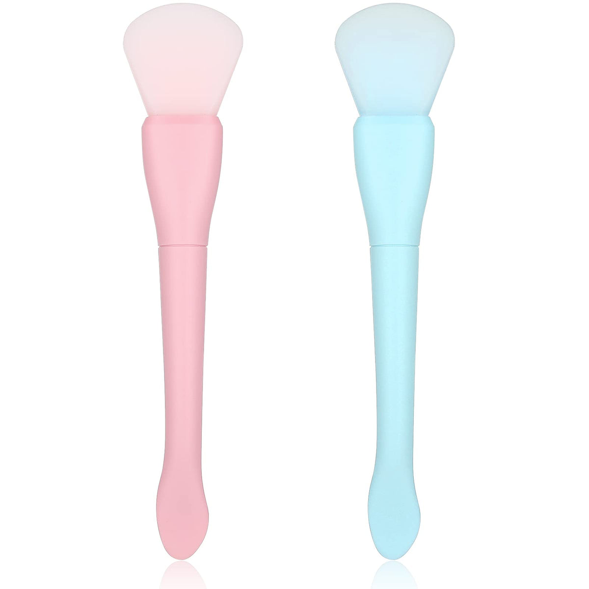 Ouligay silicone face mask brush dual-ended for even application and precise mud masks