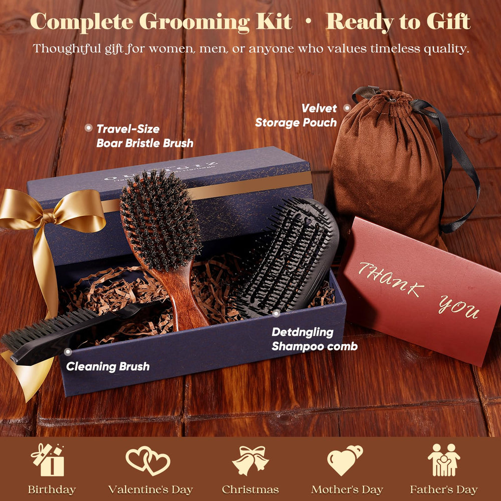 OUMIGIZ cleaning brush and velvet pouch support maintenance