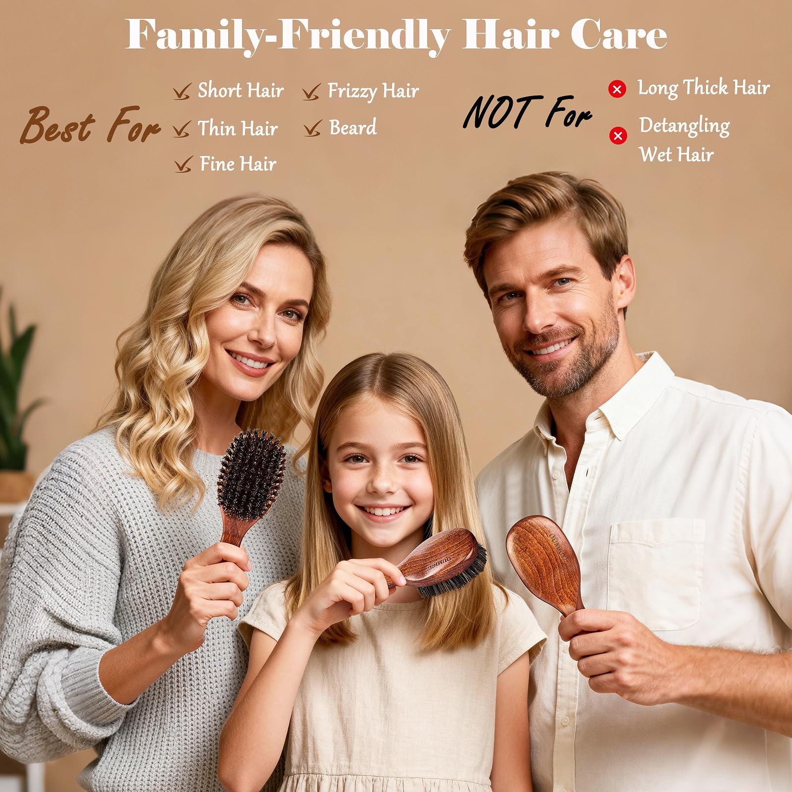 OUMIGIZ detangling comb included for quick knot release