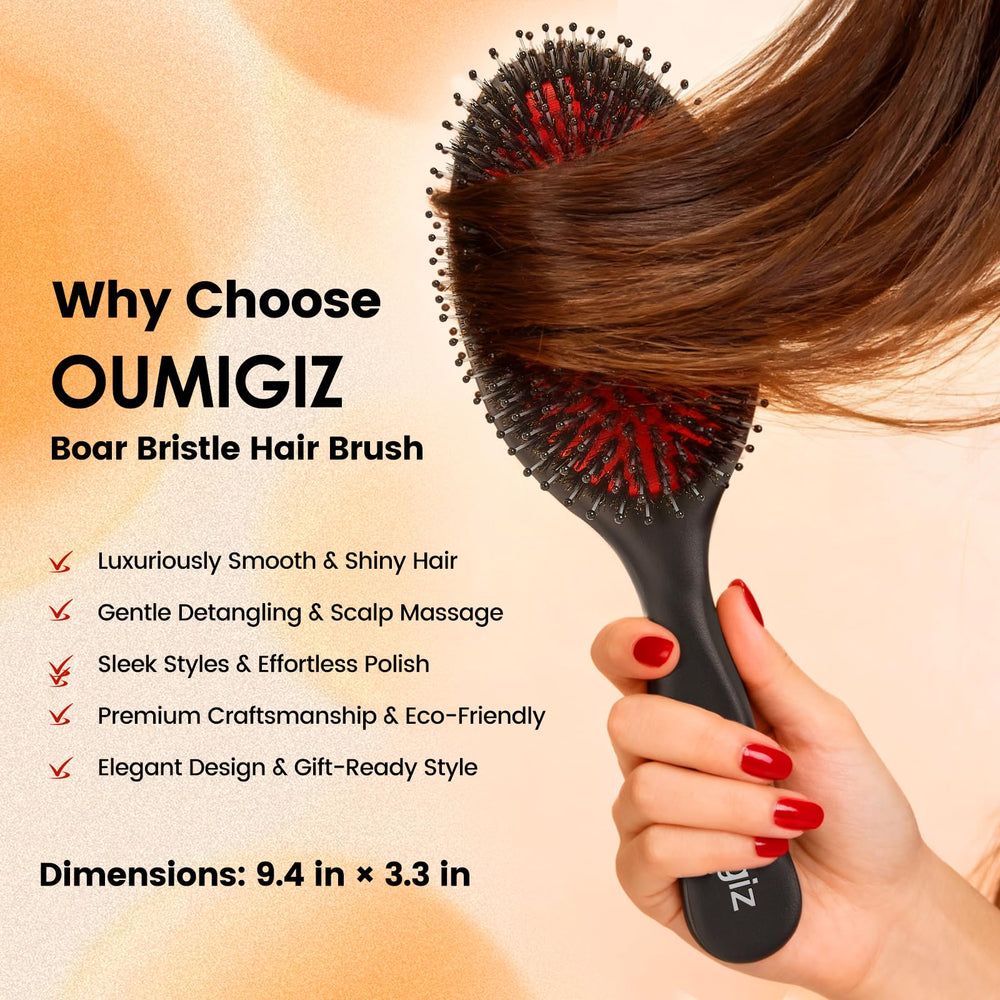 OUMIGIZ red air cushion base delivering gentle scalp massage