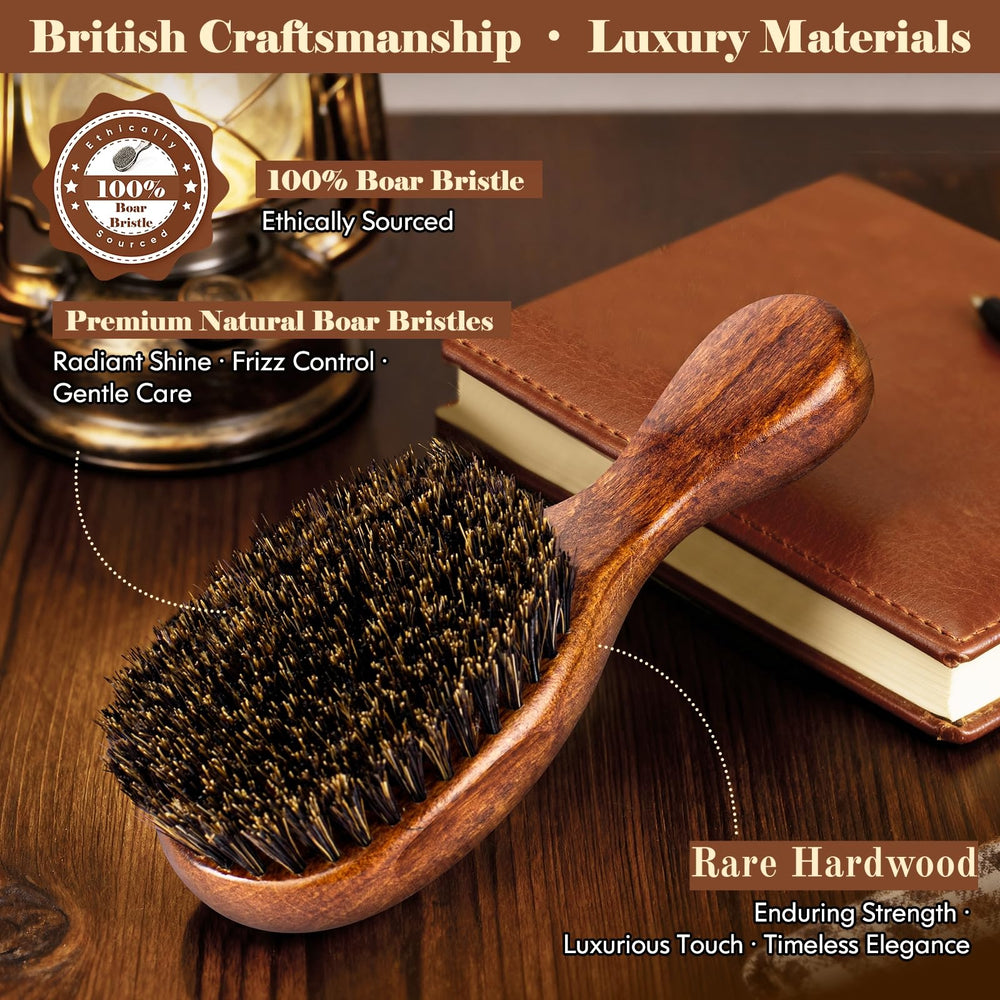 OUMIGIZ boar bristles distribute oils for natural shine