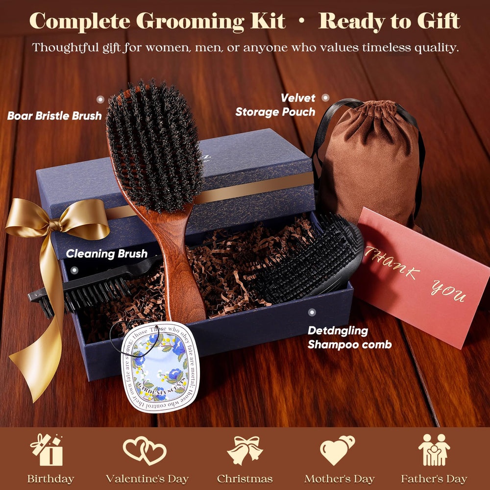 OUMIGIZ travel grooming kit packaging showing compact, elegant gift-ready set.