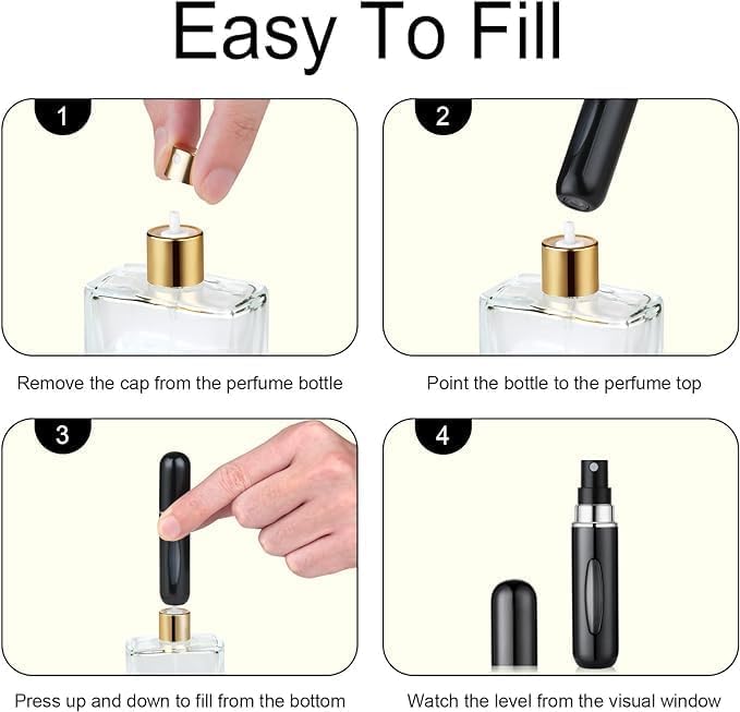 OUMOR leakproof travel perfume bottle protects your scent while commuting.