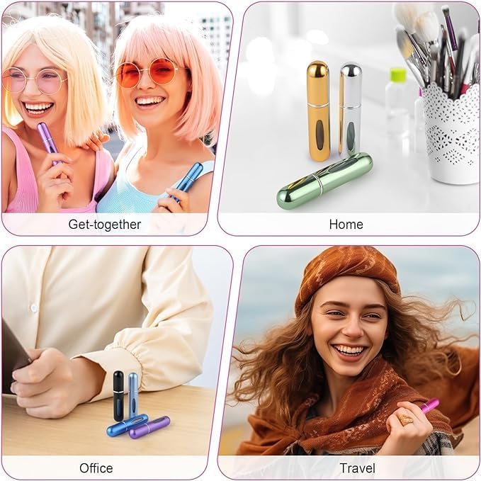 OUMOR portable fragrance container for quick packing and use.