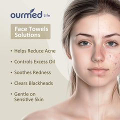 toallas desmaquillantes suaves ourmed life, eliminan residuos de maquillaje con delicadeza.