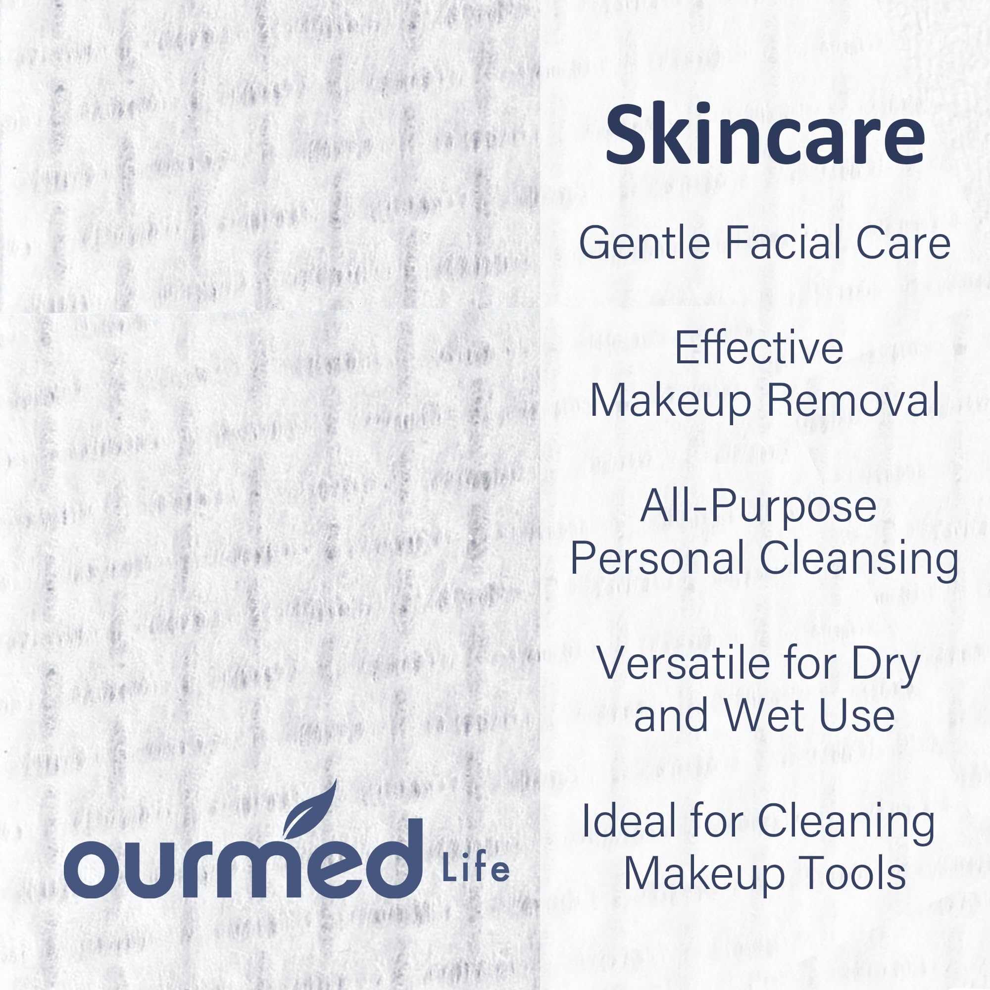 Ourmed Life: diseño libre de pelusa para evitar residuos durante la limpieza diaria.