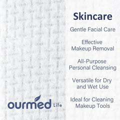 Ourmed Life: diseño libre de pelusa para evitar residuos durante la limpieza diaria.