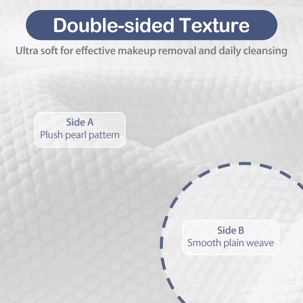 Ourmed Life Face Towels smooth side close-up for gentle everyday cleansing.