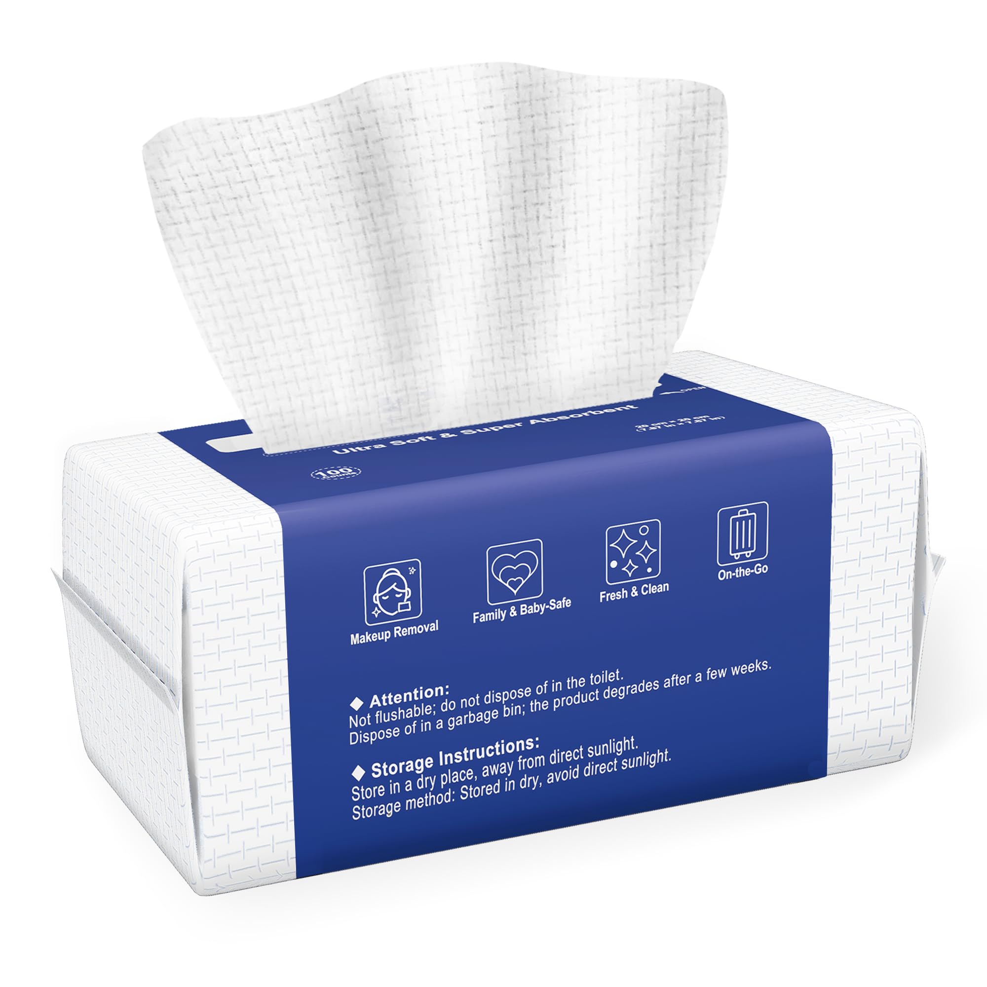 Ourmed Life: textura suave de toalla facial para piel sensible y limpieza delicada.