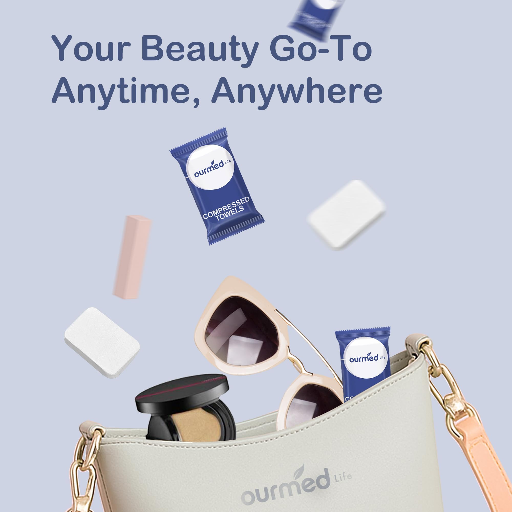Ourmed Life soft lint-free fabric provides gentle cleansing.