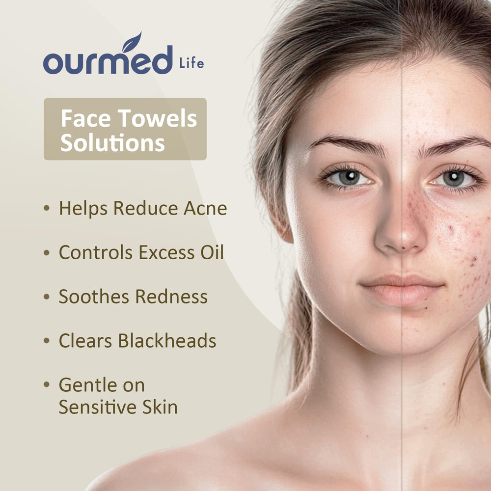 Ourmed Life: toallas para eliminación de maquillaje y residuos en rostro.
