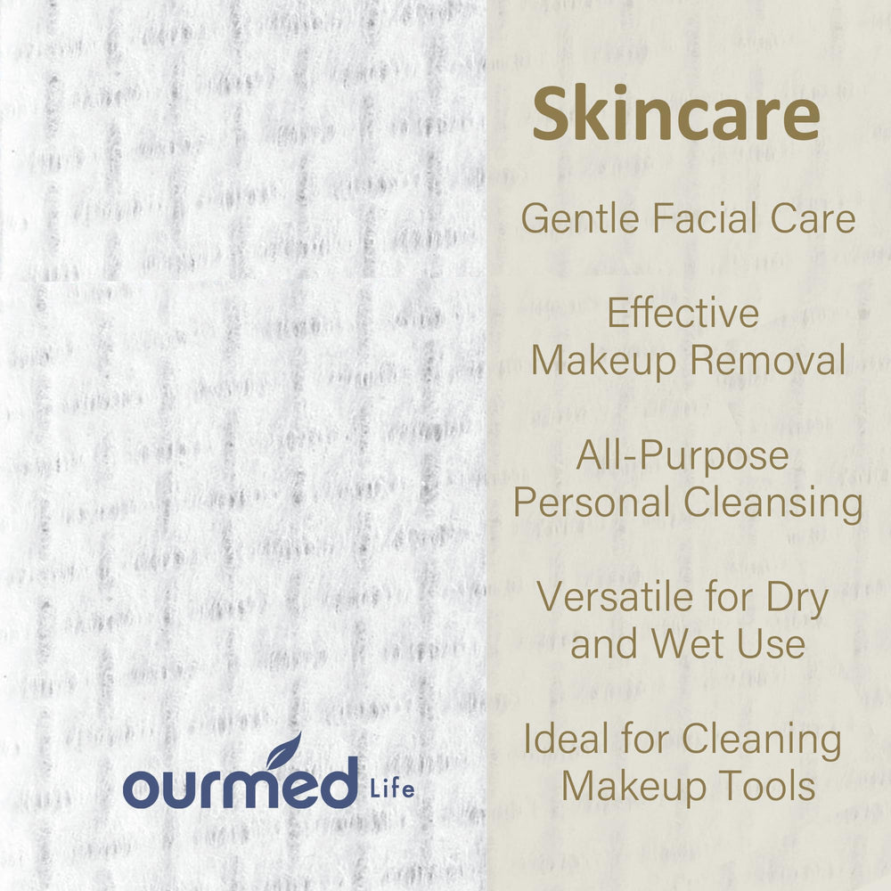 ourmed life: toallas higiénicas sin pelusa para limpieza suave