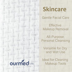 Ourmed Life: toallas faciales sin pelusa para piel sensible.