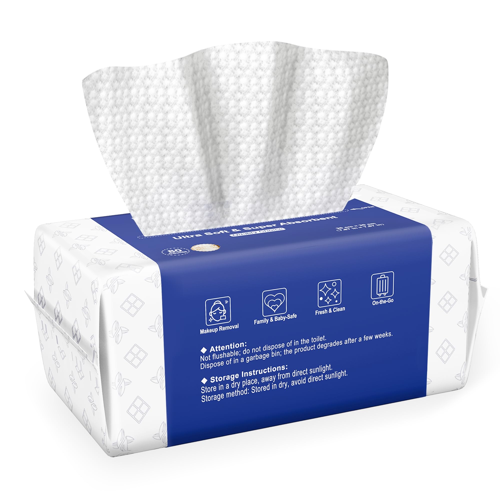 Ourmed Life, toallas faciales de doble textura, para limpieza profunda y suave.