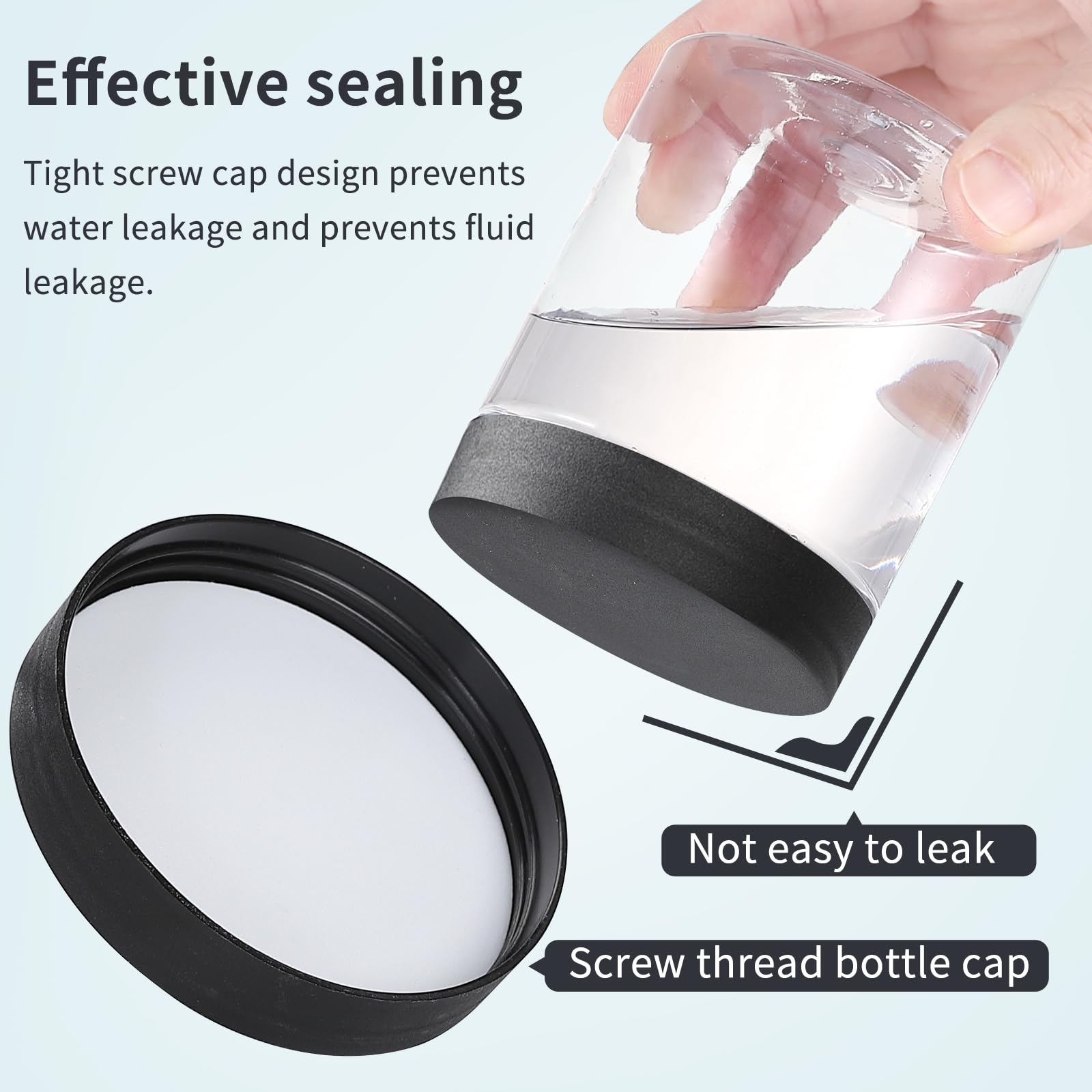 OUSHINAN wide-mouth clear jars for quick ingredient access