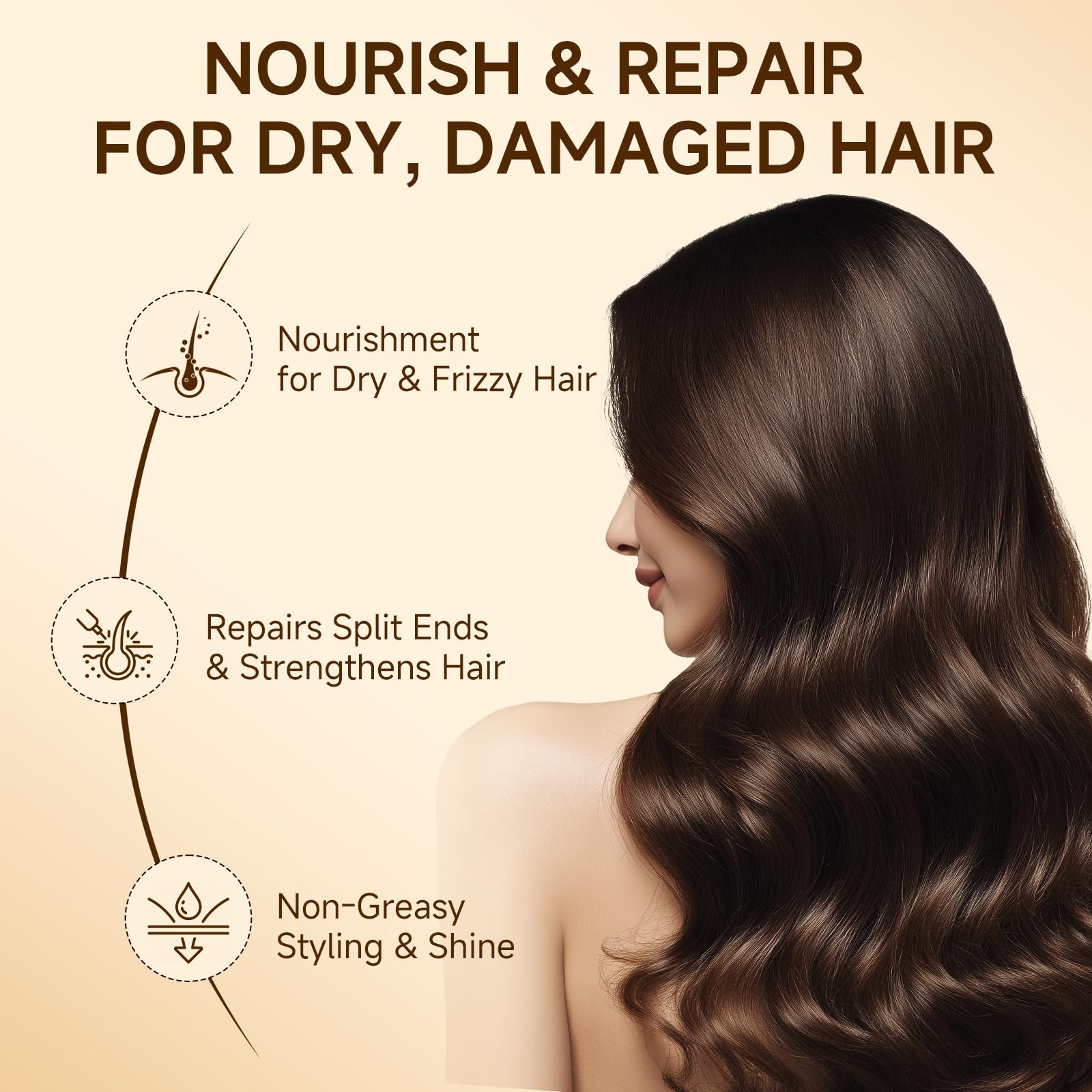 Outccogo Moroccan Argan Oil applied to damp hair for lasting moisture.
