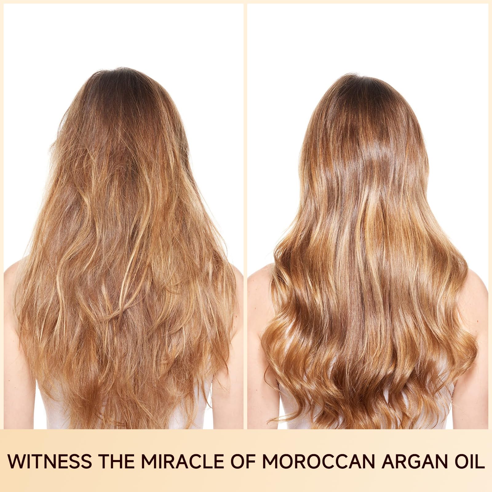 Outccogo Moroccan Argan Oil packaging promotes a lightweight, non-greasy feel.