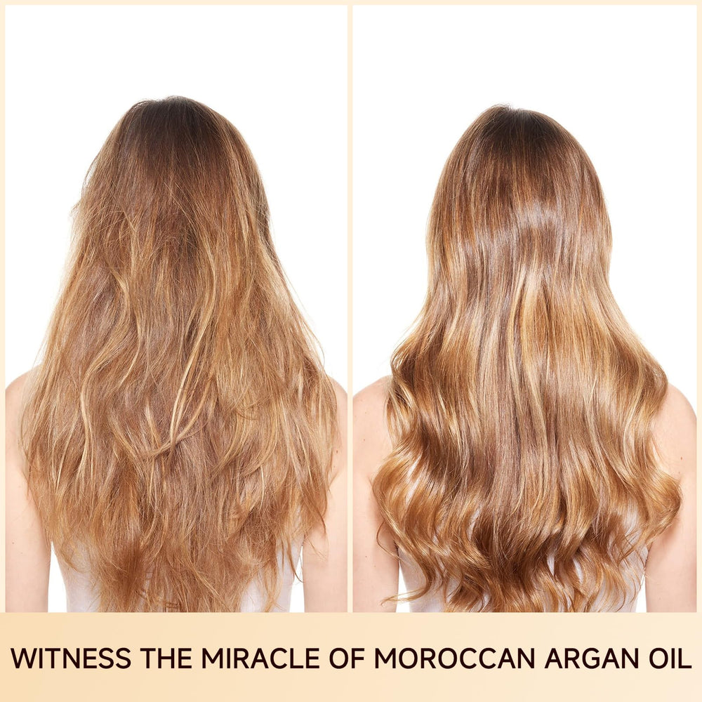 Outccogo Moroccan Argan Oil packaging promotes a lightweight, non-greasy feel.
