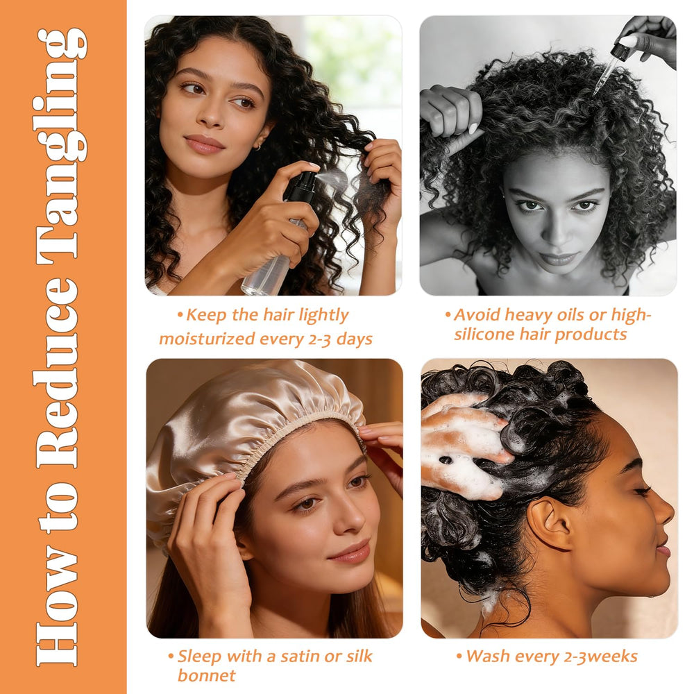 Outernice Invisible crochet hair ready for ponytail and layered styles