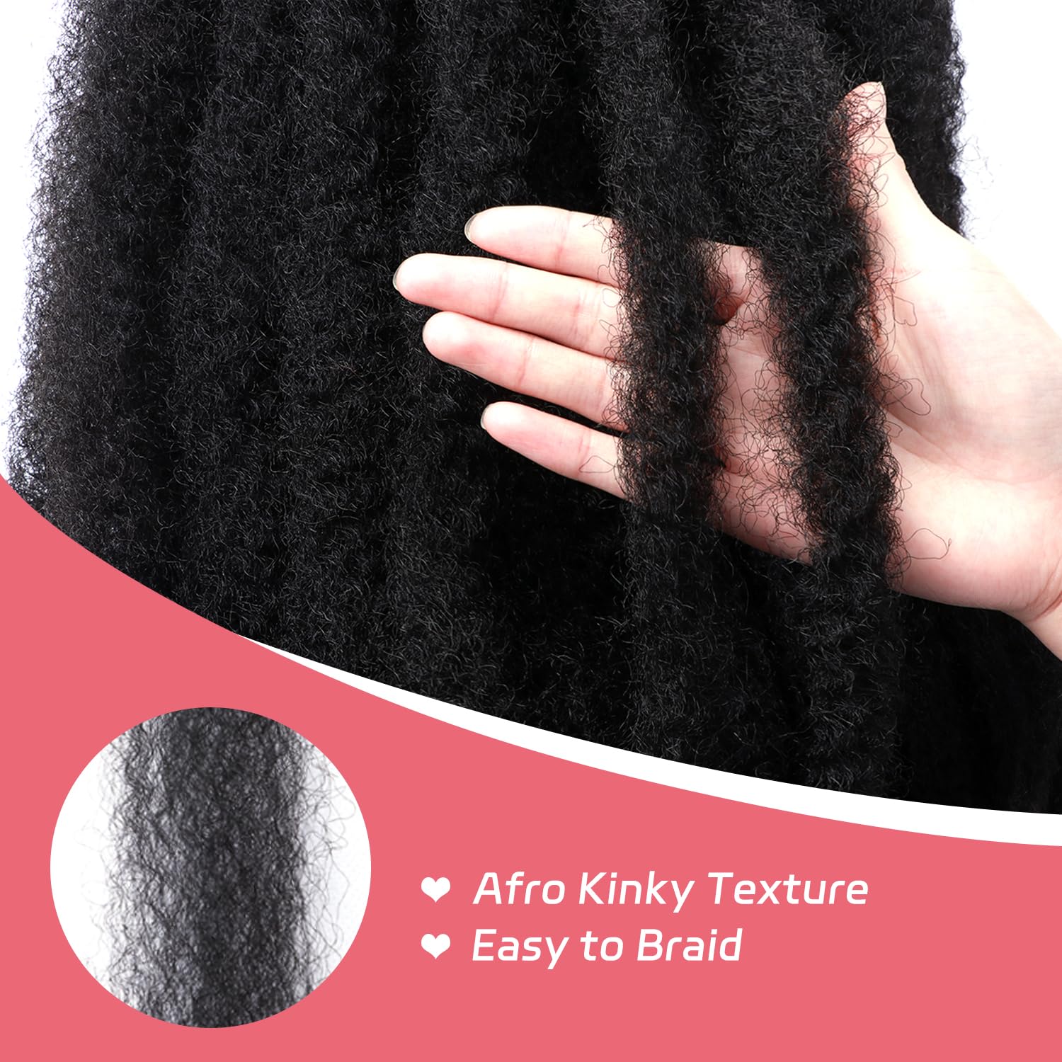 Outernice Marley twist 24inch Afro kinky twist showcases bold texture