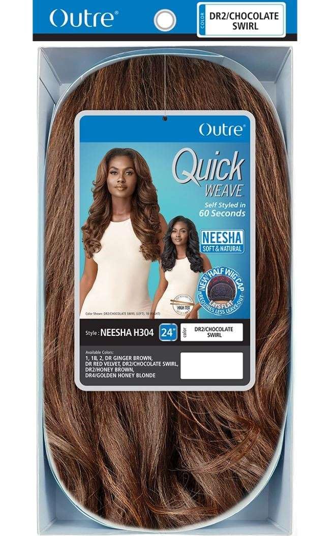 Outre NEESHA H304 color DR2 Chocolate Swirl adds rich depth