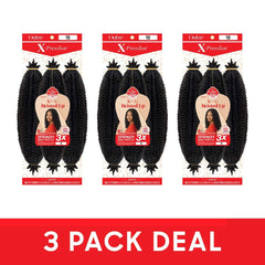 Outre X-Pression Twisted Up 16in 3x Pack enables locs, twists, and braids for various looks