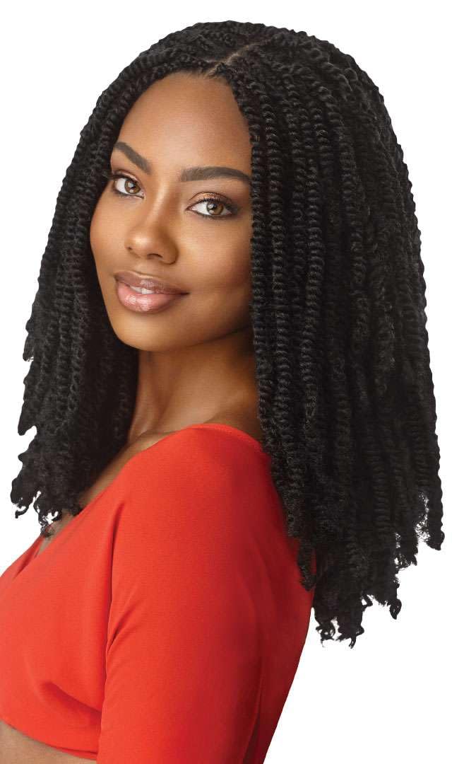 Outre X-Pression Twisted Up 16in 3x Pack tight springy curls for durable protective styling