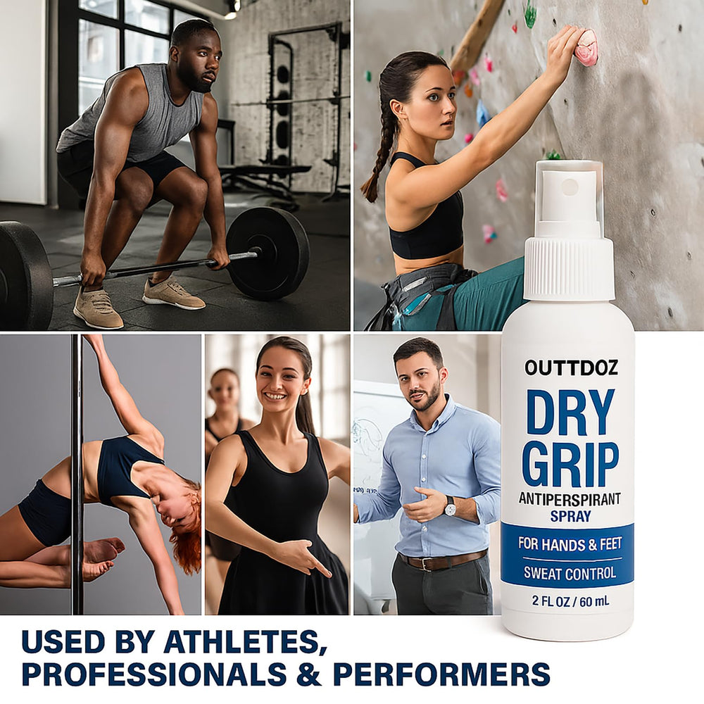 DryGrip supports gymnasts by reducing moisture on hands during routines