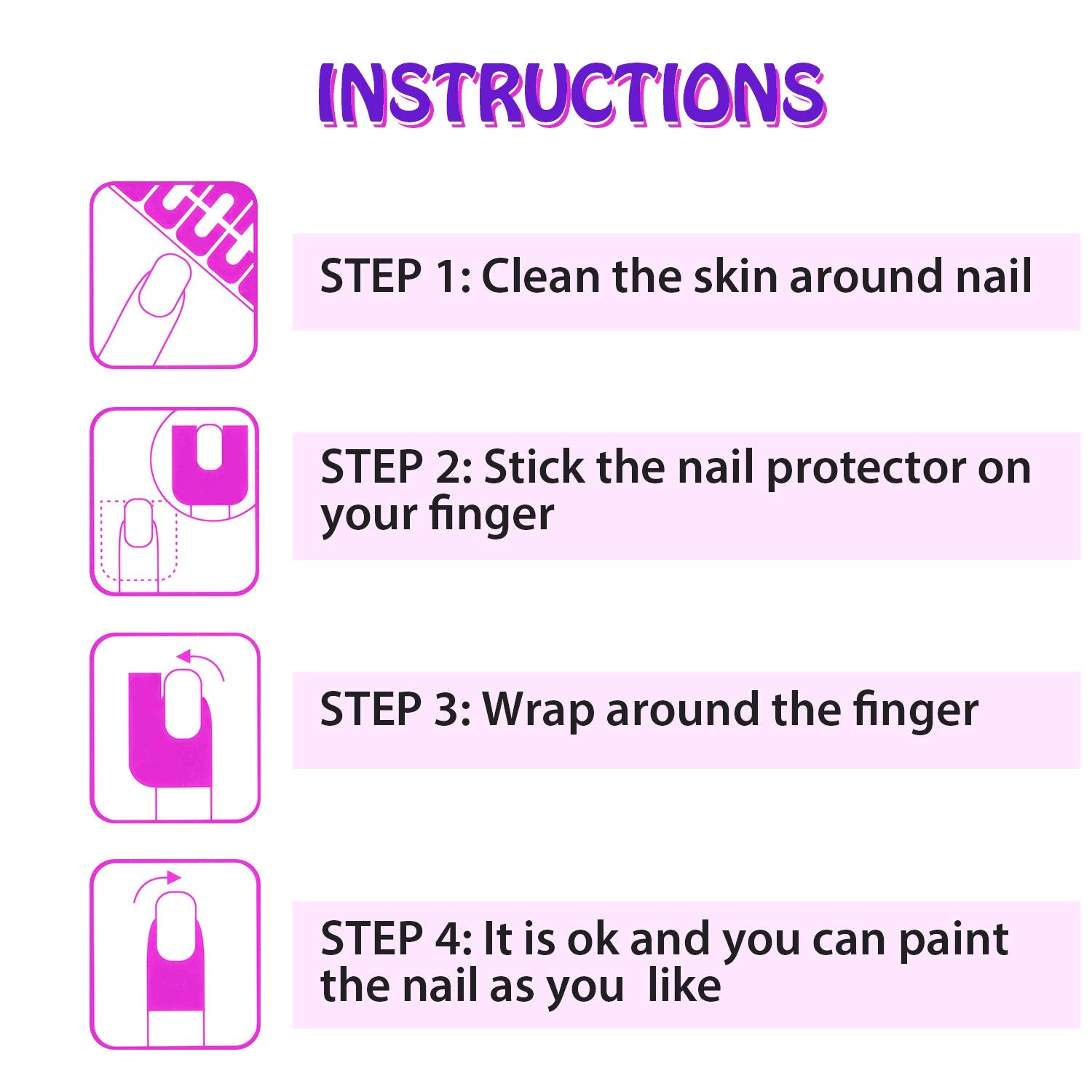 Outus protector U para uñas, aplicación fácil en manicura casera