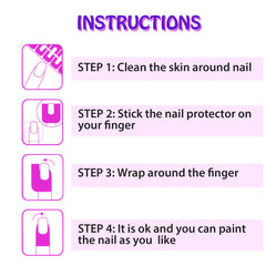 Outus protector U para uñas, aplicación fácil en manicura casera