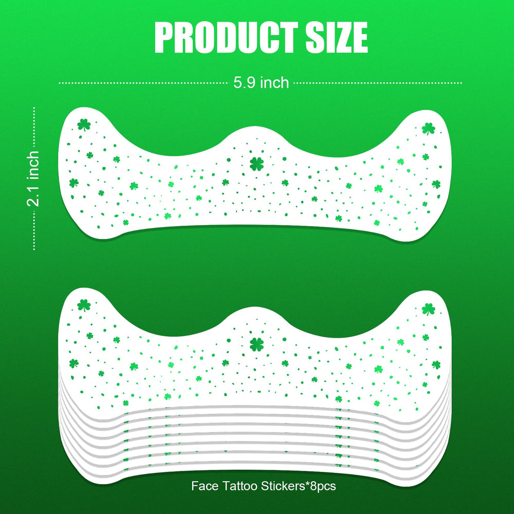 Láminas de ocho piezas de brillo verde de Ovasorve para fiestas.