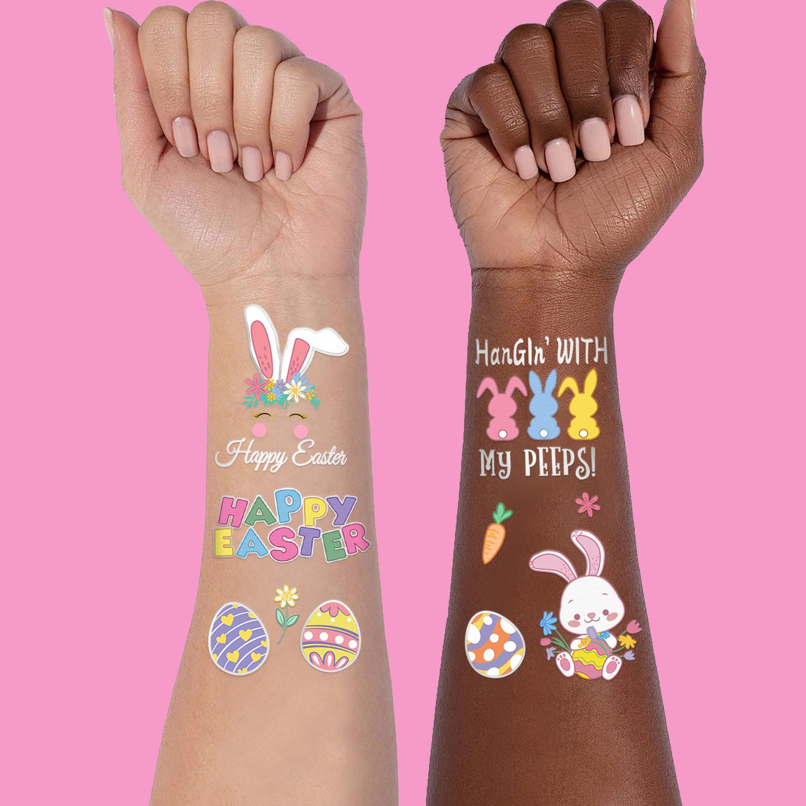 Brillo plateado para tatuajes temporales Ovasorve en la piel.