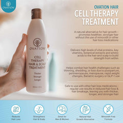 Ovation Hair Cell Therapy creamy texture close-up.
